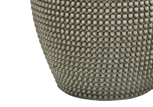 Lighting, 24'h, Table Lamp, Grey Resin, Ivory / Cream Shade, Contemporary - close-up