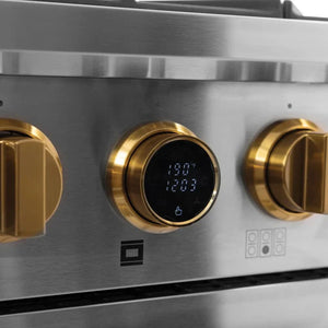 Kucht KX Series 36' Freestanding Dual Fuel Range KXP36-GL - alternate view