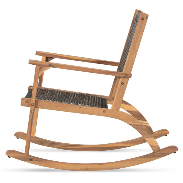 Go 2 Pieces Patio Rocking Chair Set - in use