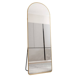 The 4th Generation Floor Mounted Full Length Mirror with Gold Frame