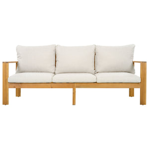 Outdoor 4pcs Acacia Sectional Patio Sofa Set - alternate view