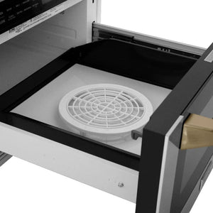 ZLINE 24' Microwave Drawer, Stainless Steel, Bronze MWDZ-1-H-CB - alternate view