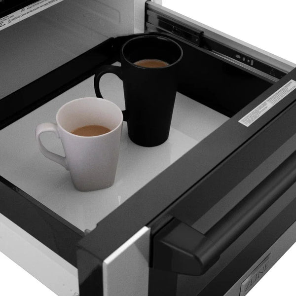 ZLINE 24' Microwave Drawer, Stainless Steel, Bronze MWDZ-1-H-MB - alternate view