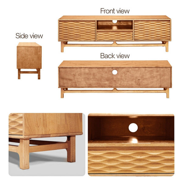 Elara Solid Wood TV Stand - alternate view