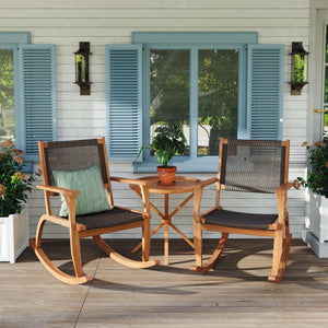 Go 2 Pieces Patio Rocking Chair Set - front view