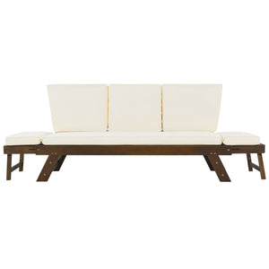 TOPMAX Outdoor Adjustable Patio Wooden Daybed Sofa Chaise Lounge - view 13