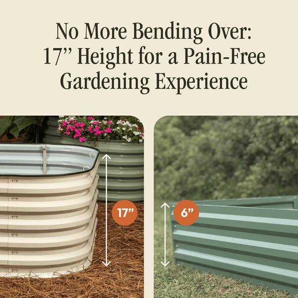 Gro-Rite 'No Tools Needed' Premium Metal Raised Garden Bed Kit - in use