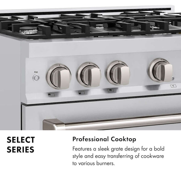 ZLINE 48' Select Dual Fuel Range Gas Cooktop Electric Convection Oven Stainless Steel HDR48 - in use
