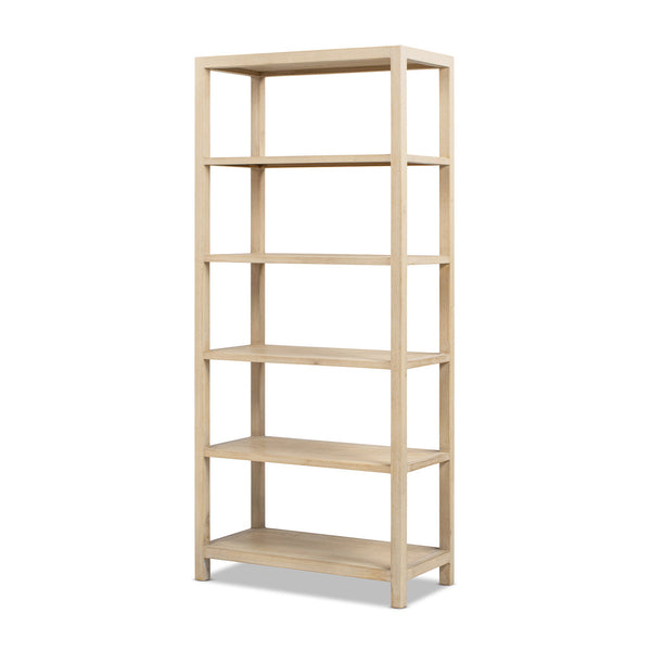 Ellis 71' Reclaimed Wood 5-Shelf Open Frame Bookcase