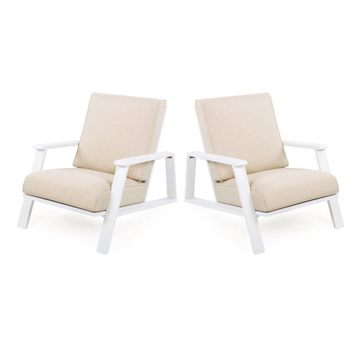 Outdoor Patio Lounge Chair Set of 2 - side view