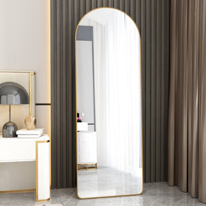 The 4th Generation Floor Mounted Full Length Mirror with Gold Frame - view 16