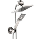 Dual Shower Head-Rain Shower Head with Handheld Shower Set, Diverter - in use