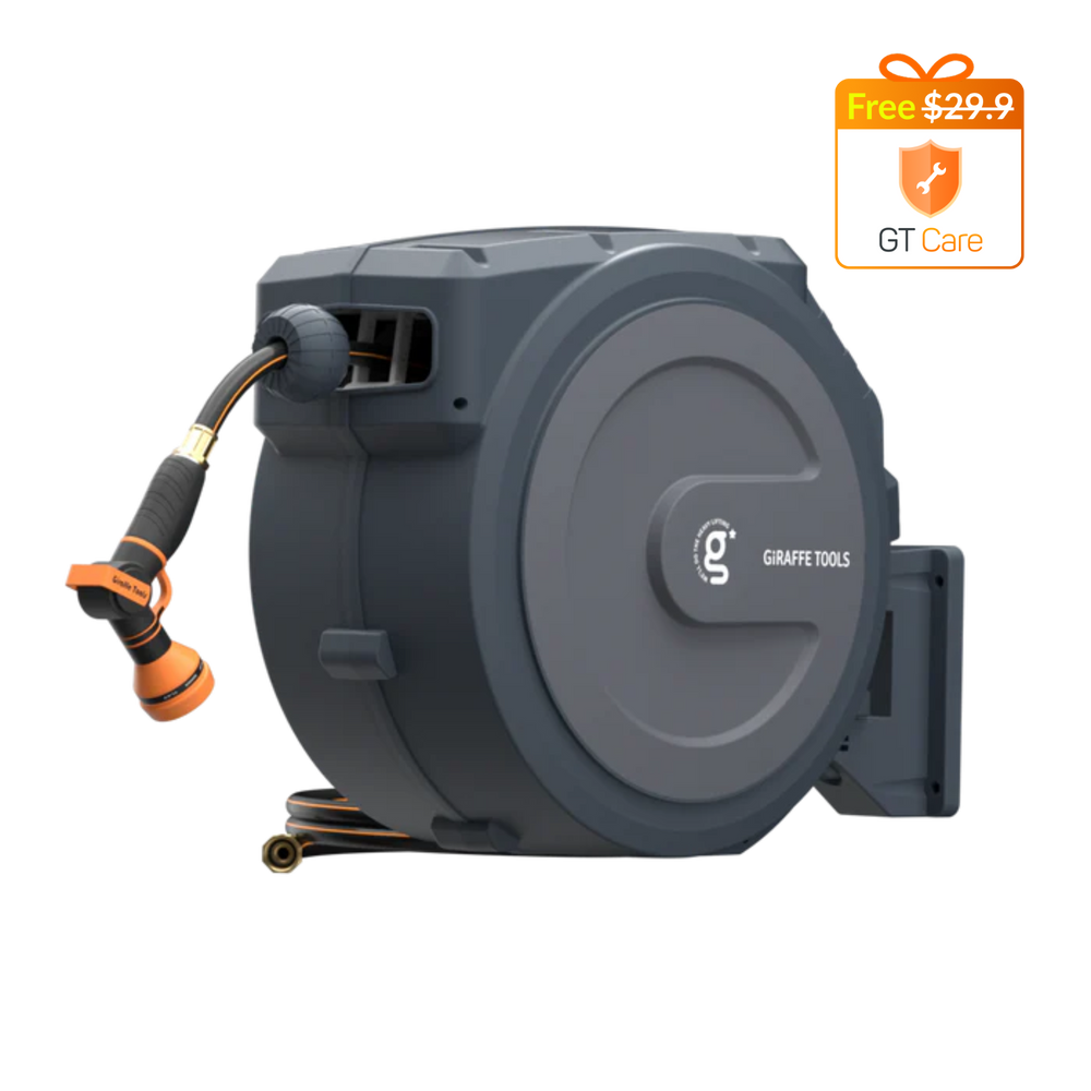 Retractable Garden Hose Reel 62ft-155ft