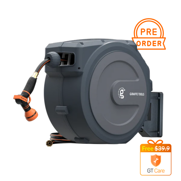 Retractable Garden Hose Reel 62ft-155ft