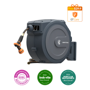 Retractable Garden Hose Reel-1/2in-130ft