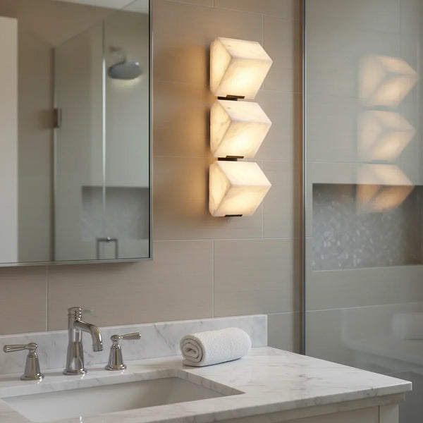Alabaster Staircase Wall Lamp
