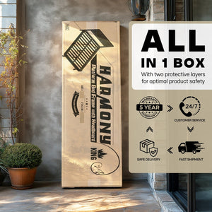 Harmony Solid Wood Bed Frame