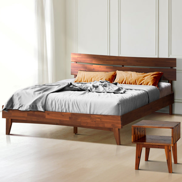 Aurora Solid Wood Bed Frame