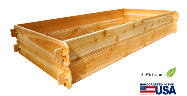 Timberlane Gardens Raised Garden Bed Kit Double Deep (Two 3x6) Select Cedar - alternate view