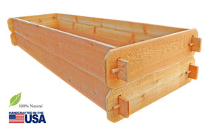 Timberlane Gardens Raised Garden Bed Kit Double Deep (Two 2x6) Select Cedar - dimensions