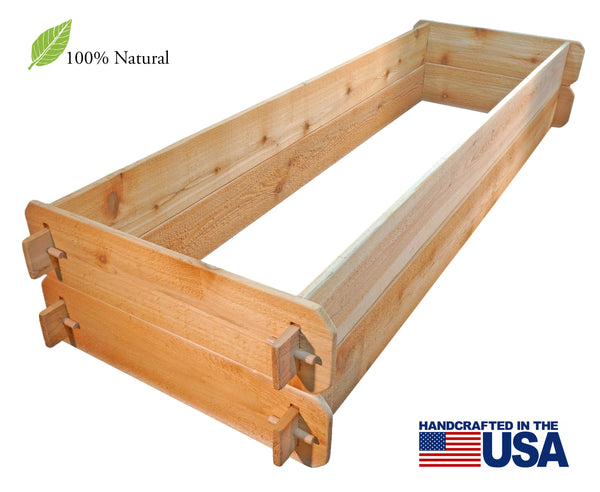 Timberlane Gardens Raised Garden Bed Kit Double Deep (Two 2x6) Select Cedar - alternate view
