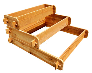 Timberlane Gardens Raised Garden Bed Kit 3 Tiered (1x3 2x3 3x3) Select Cedar Elevated Planter - alternate view