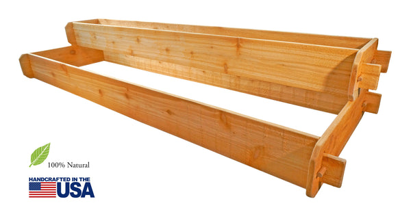 Timberlane Gardens Raised Garden Bed Kit 2 Tiered (1x6 2x6) Select Cedar - dimensions