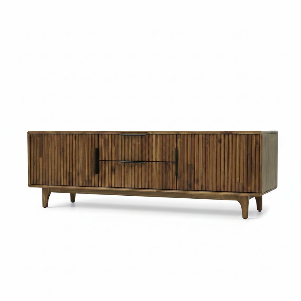 Bosk Wood Fluted TV Stand