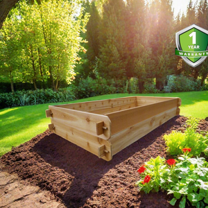 Timberlane Gardens Raised Garden Bed Kit Double Deep (Two 3x6) Select Cedar