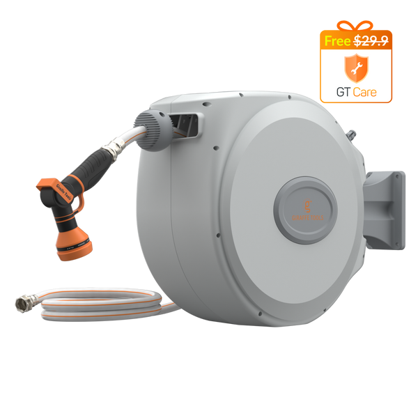Retractable Garden Hose Reel 62ft-155ft
