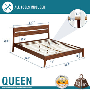 Callisto Solid Wood Bed Frame - view 15