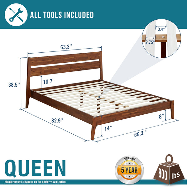 Callisto Solid Wood Bed Frame - view 15