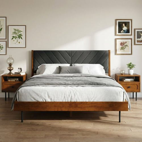Astoria Solid Wood Bed Frame - front view