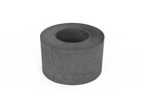 Classic Cylinder Concrete Fire Pit - side view
