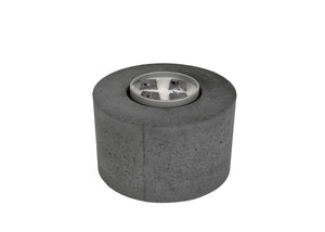Classic Cylinder Concrete Fire Pit - detail view