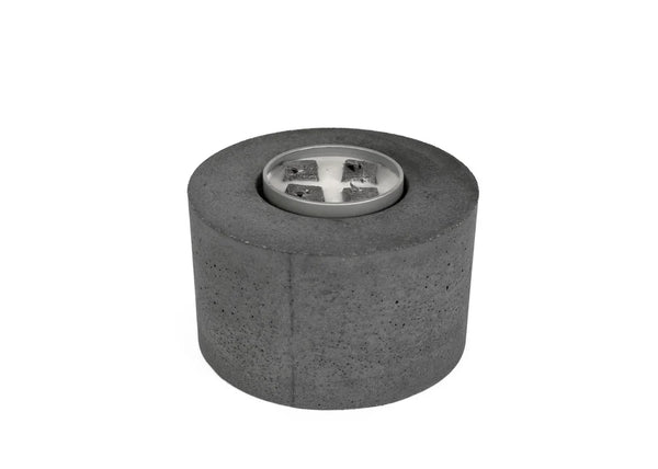 Classic Cylinder Concrete Fire Pit - detail view