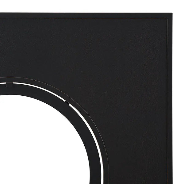 Clayton 40' Round Hammered Aluminum Convertible Gas Fire Pit Table - dimensions