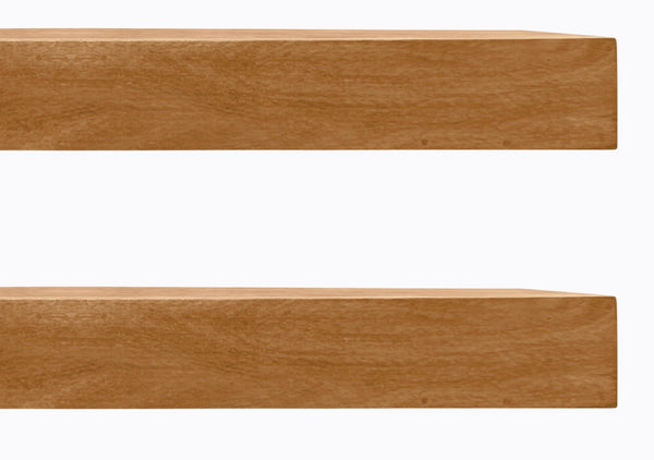 Farmhouse Aged Oak Floating Shelves (2Pack) - detail view