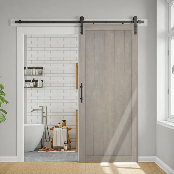 Cottage Sliding Barn Door - close-up