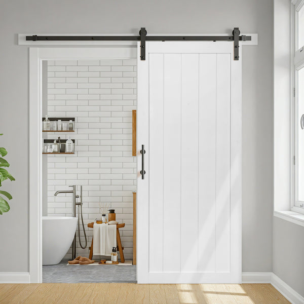 Cottage Sliding Barn Door - front view
