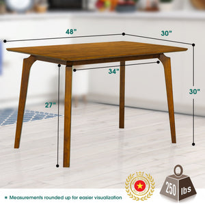 Acacia Verve 48' Solid Wood Dining Table - Ideal Kitchen Table for 4 - side view