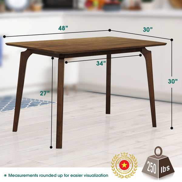 Acacia Verve 48' Solid Wood Dining Table - Ideal Kitchen Table for 4 - view 12