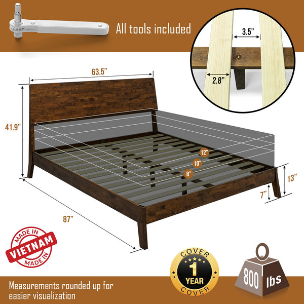 Serenity Solid Wood Bed Frame - lifestyle photo