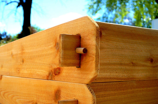 Timberlane Gardens Raised Garden Bed Kit Large Double Deep (Two 6x6) Select Cedar - detail view
