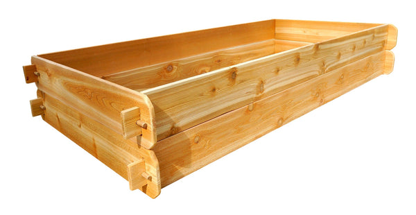 Timberlane Gardens Raised Garden Bed Kit Set (Two 3x6) Select Cedar - detail view