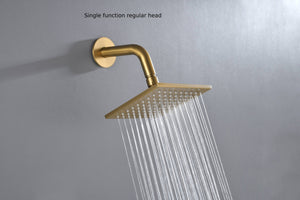 12-inch Or 16-inch Or 6'' Wall-Mount Brushed Gold 3-Way Thermostatic Shower Valve System: Versatile Functionality and Stunning Design - view 16