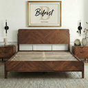 Bifrost Solid Wood Bed Frame With Headboard