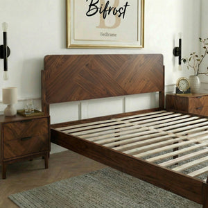 Bifrost Solid Wood Bed Frame With Headboard