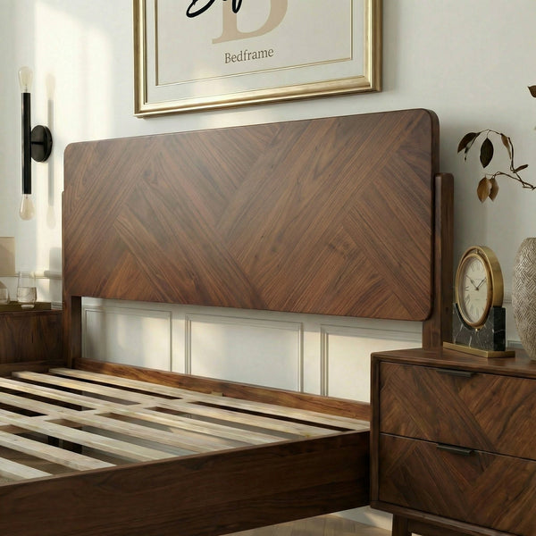 Bifrost Solid Wood Bed Frame With Headboard