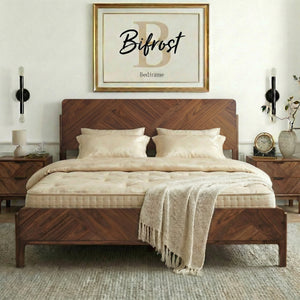 Bifrost Solid Wood Bed Frame With Headboard